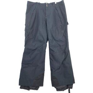 Patagonia Mens XL Black Snowboard Ski Pants Pockets Zippered Vents Polyamide